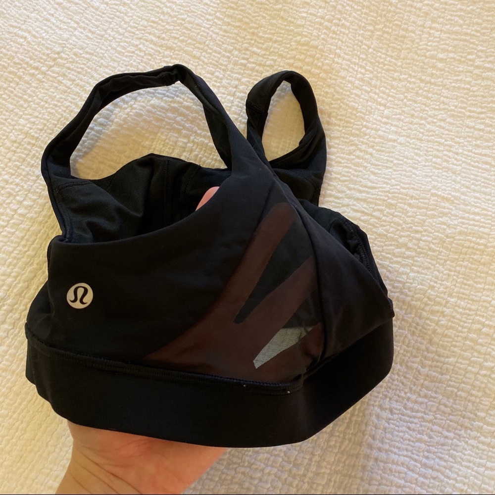 Black Lululemon Sports Bra— size 2 - Picture 3 of 4